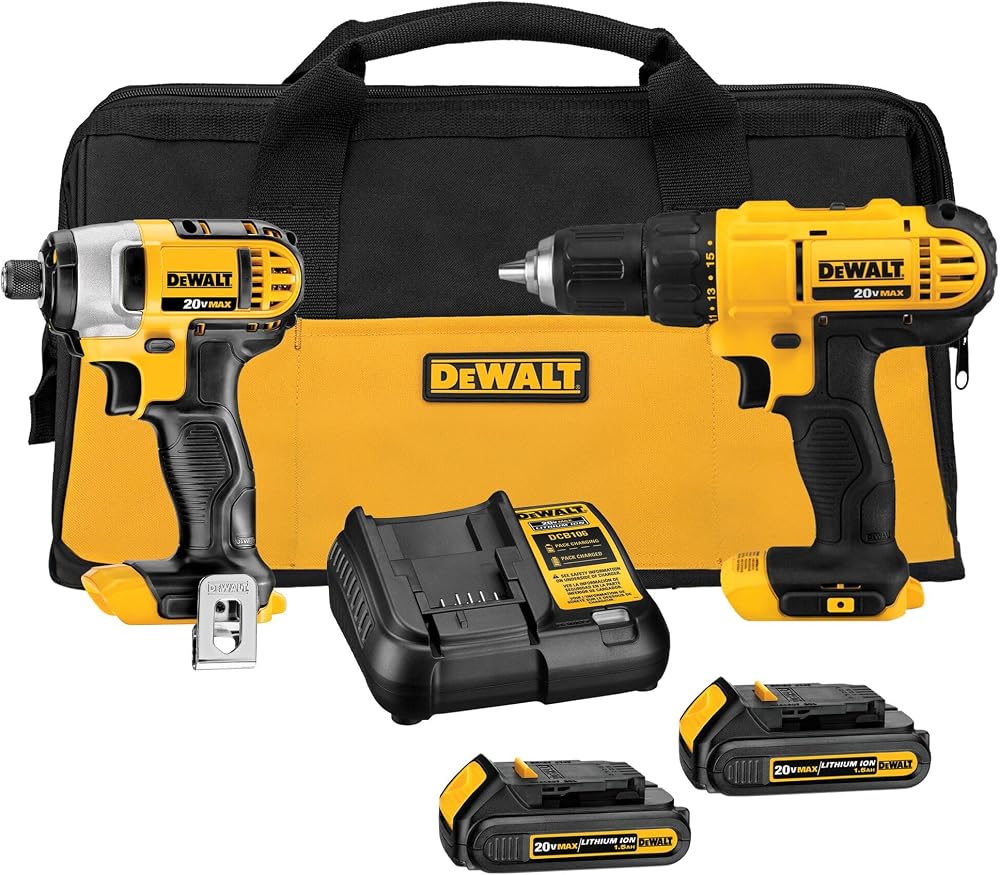 DEWALT 20V MAX Drill & Impact Combo