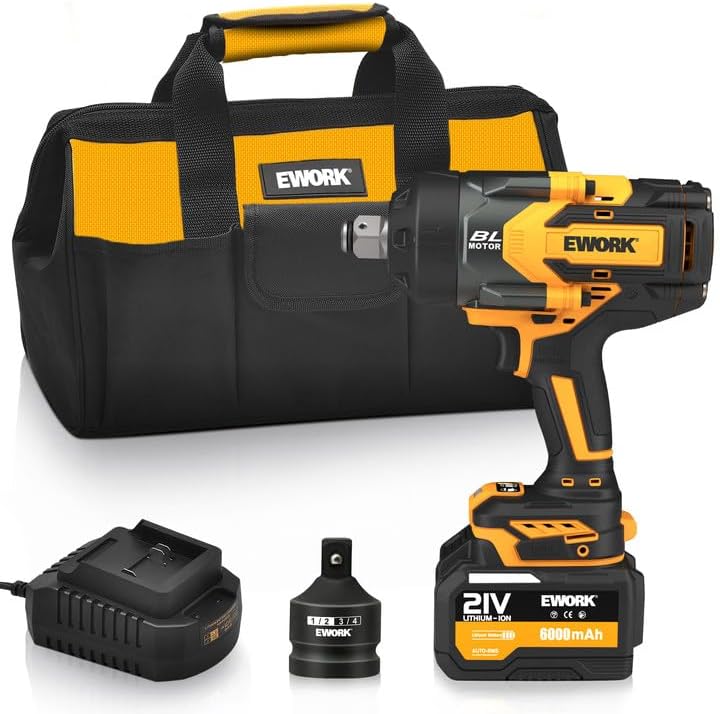 EWORK 3/4" Cordless Impact Wrench