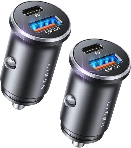 LISEN 69W USB-C Car Charger (2-Pack)